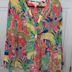 XL Lilly Pulitzer silk top